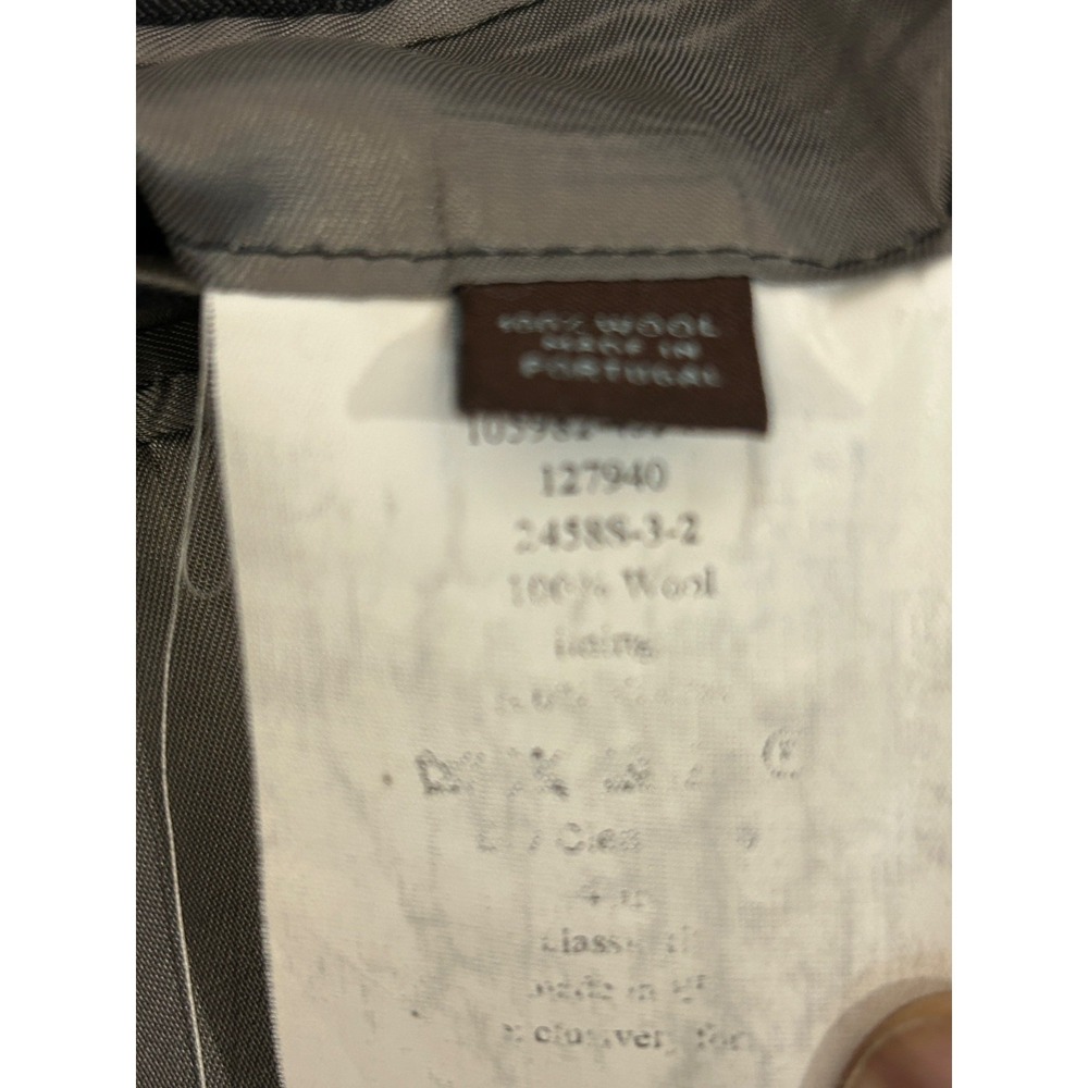 J. Hilburn Guabello Solid Gray Pleated Cuff Pant 2-Piece Suit 44R - Picture 14 of 16